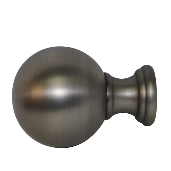 Allen and Roth Set Drapery Curtain Rod Finials Square Fits Up to 1" Rod - Picture 6 of 7